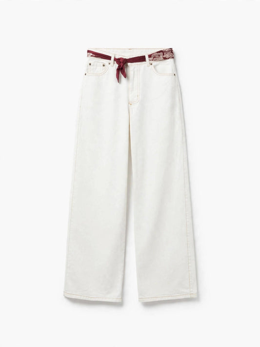 Jean blanco wide-leg