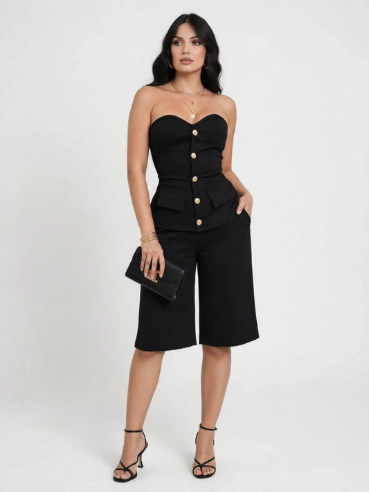 Enterizo strapless