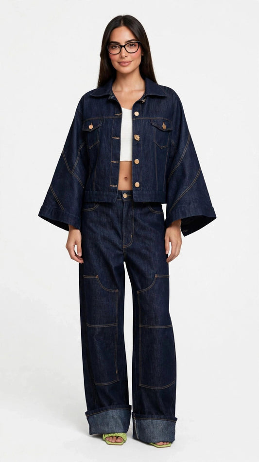 Set Chaqueta y Jean Oscuro