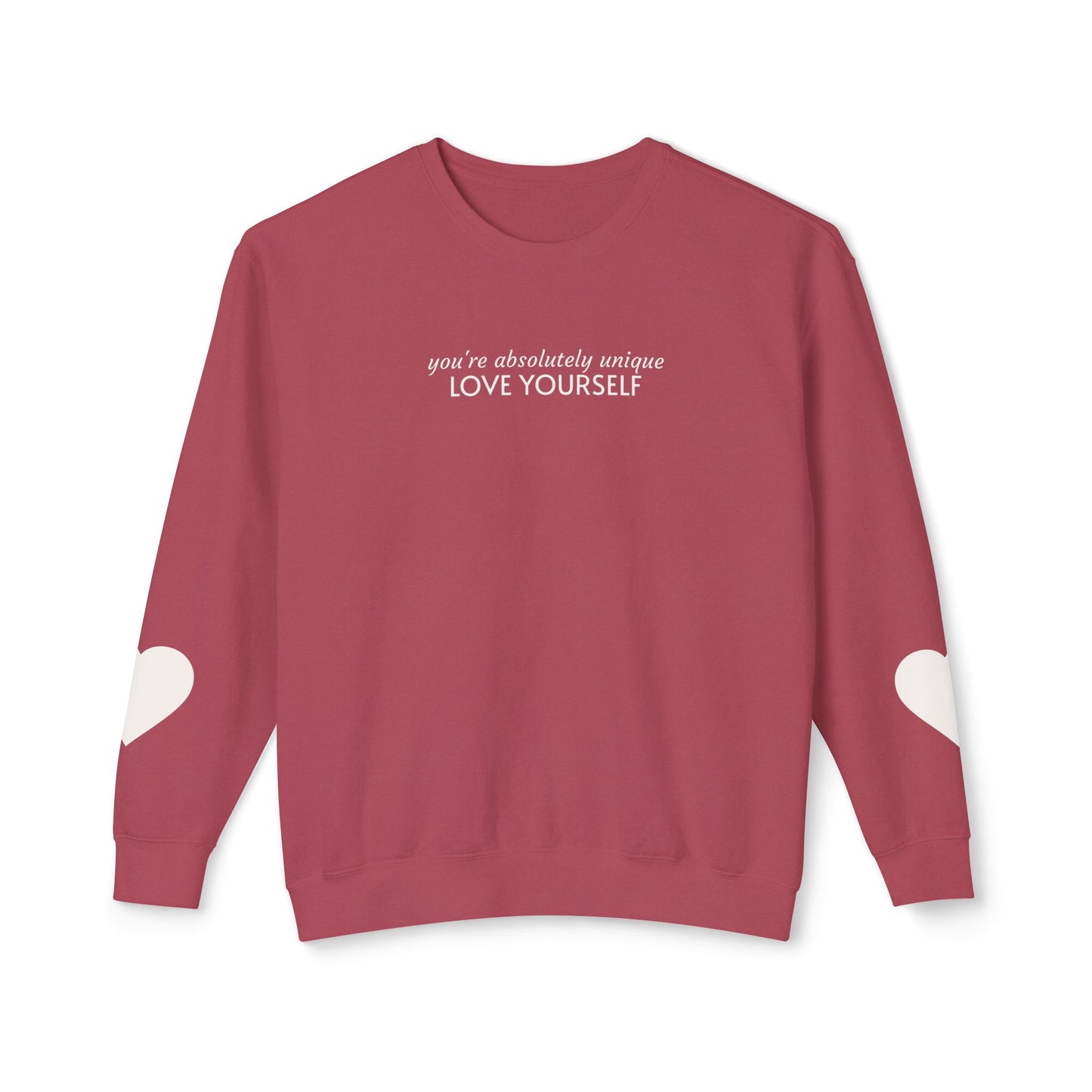 Sudadera con capucha "Ámate a ti mismo" — Edición de afirmación minimalista