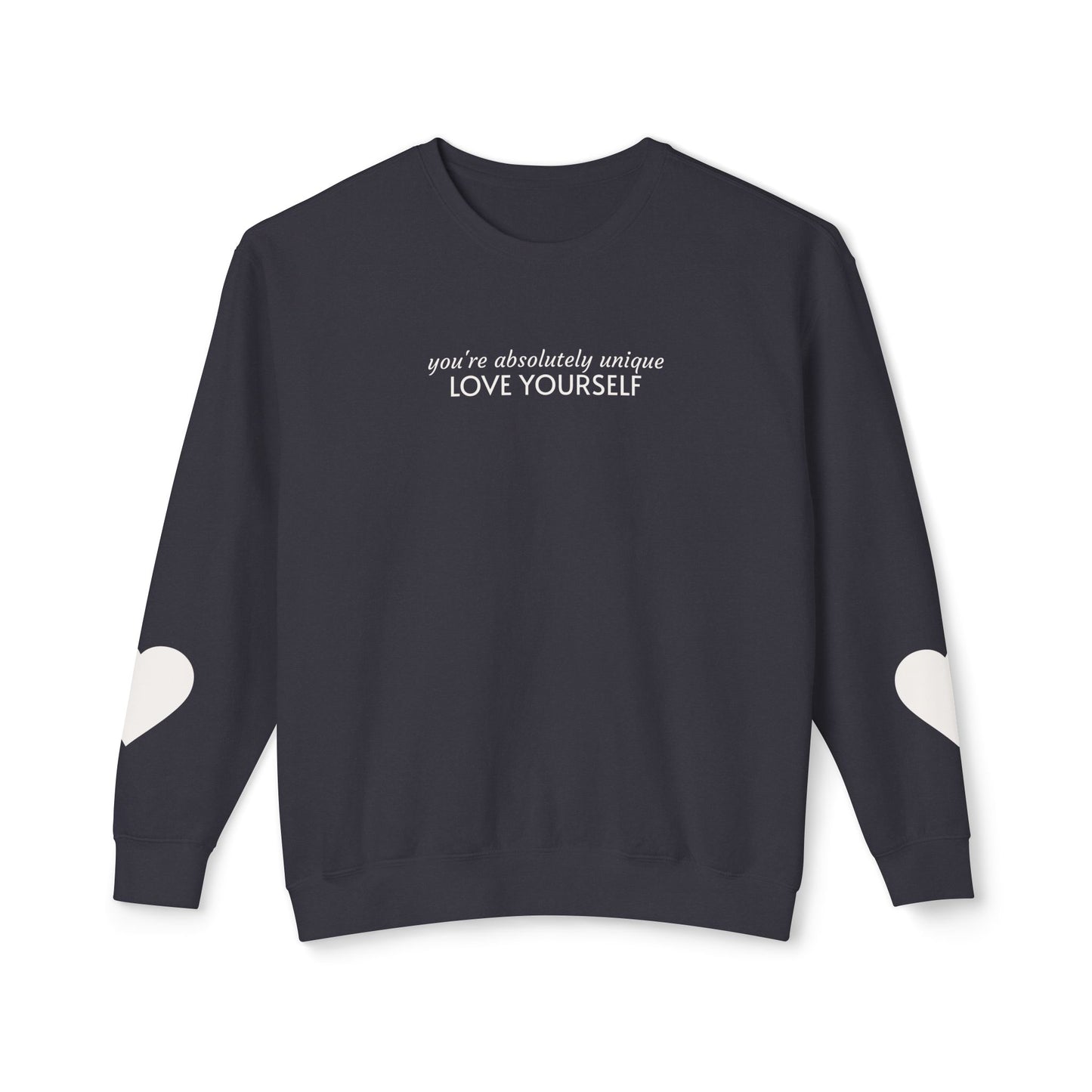 Sudadera con capucha "Ámate a ti mismo" — Edición de afirmación minimalista