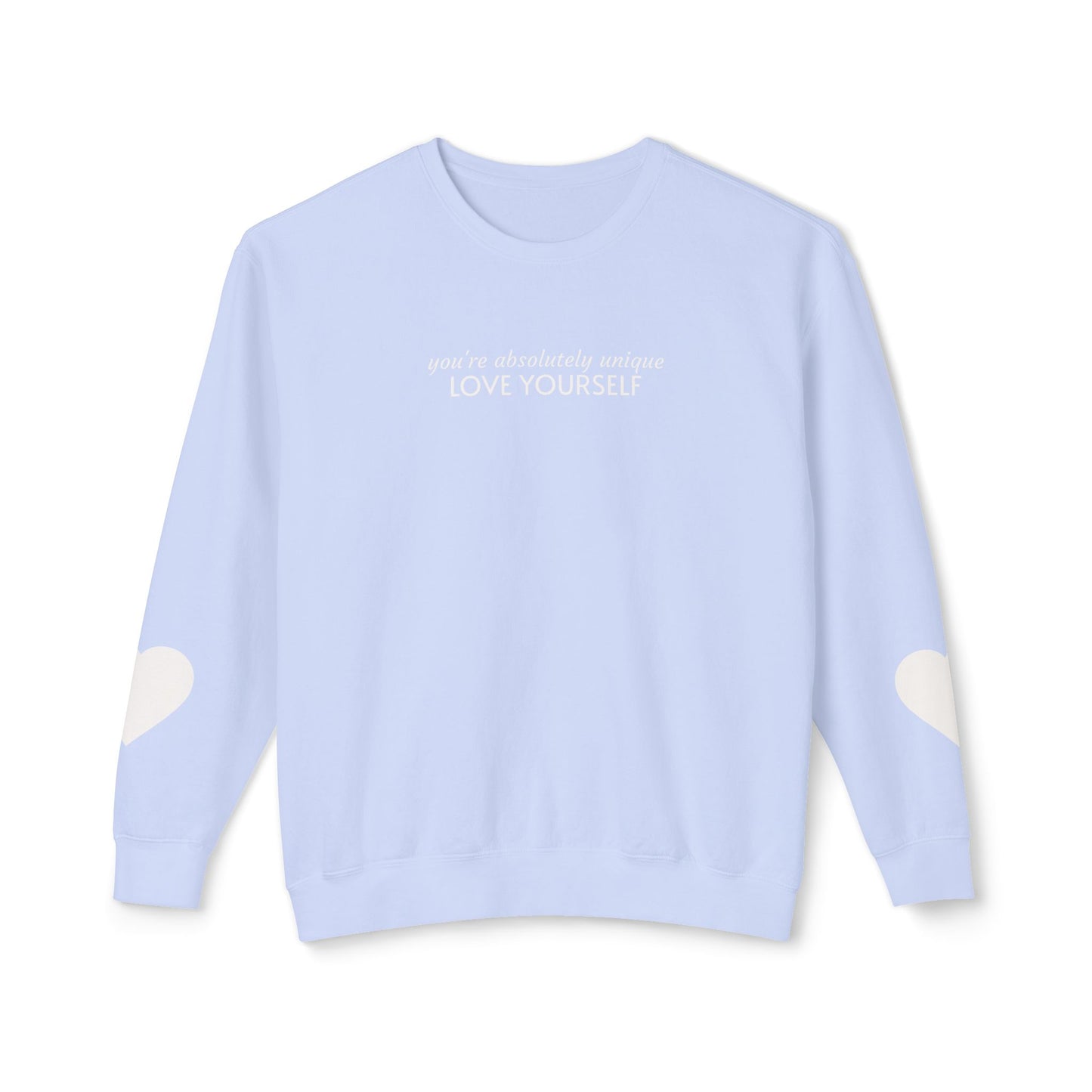 Sudadera con capucha "Ámate a ti mismo" — Edición de afirmación minimalista