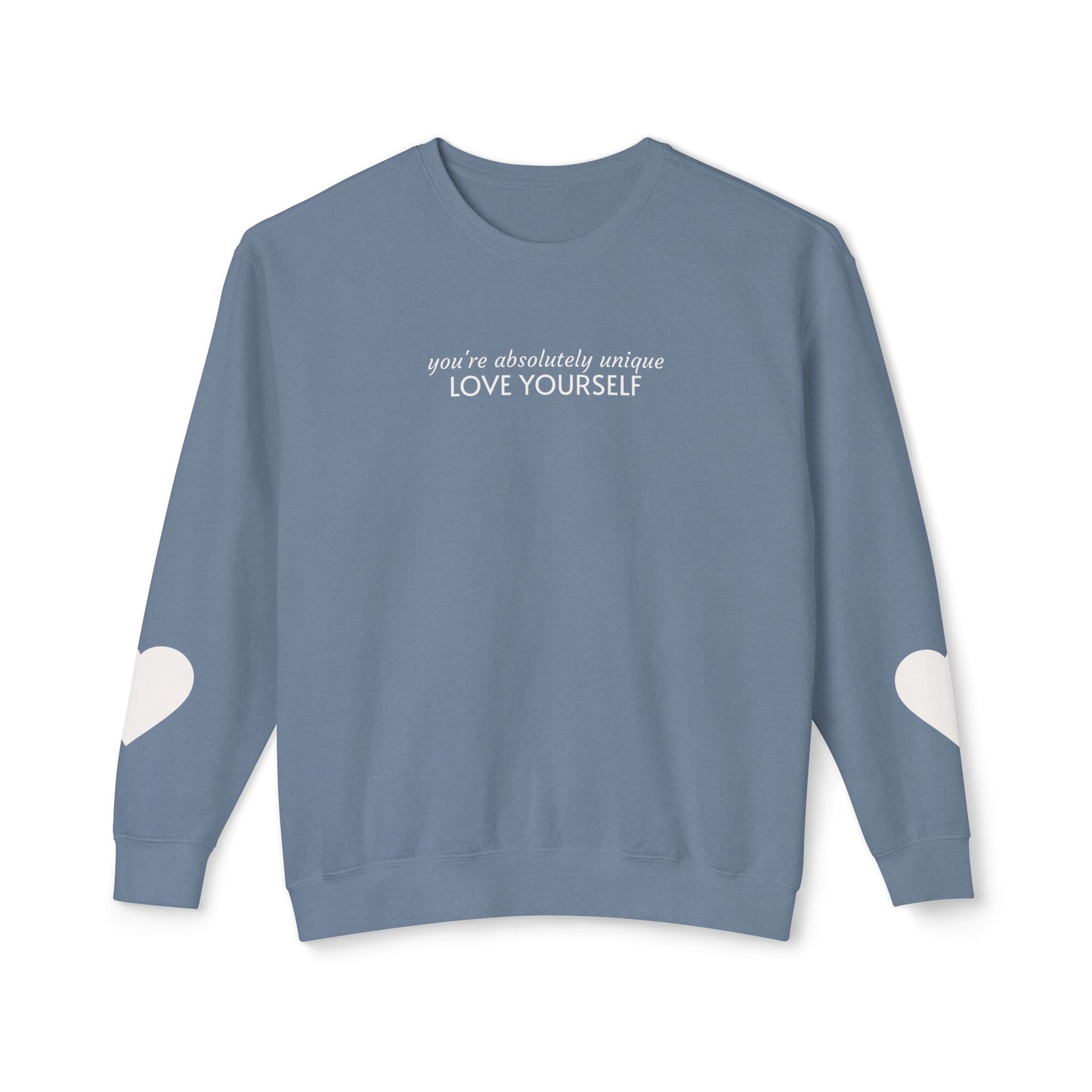 Sudadera con capucha "Ámate a ti mismo" — Edición de afirmación minimalista