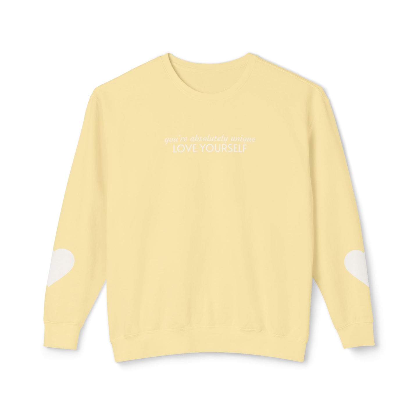 Sudadera con capucha "Ámate a ti mismo" — Edición de afirmación minimalista