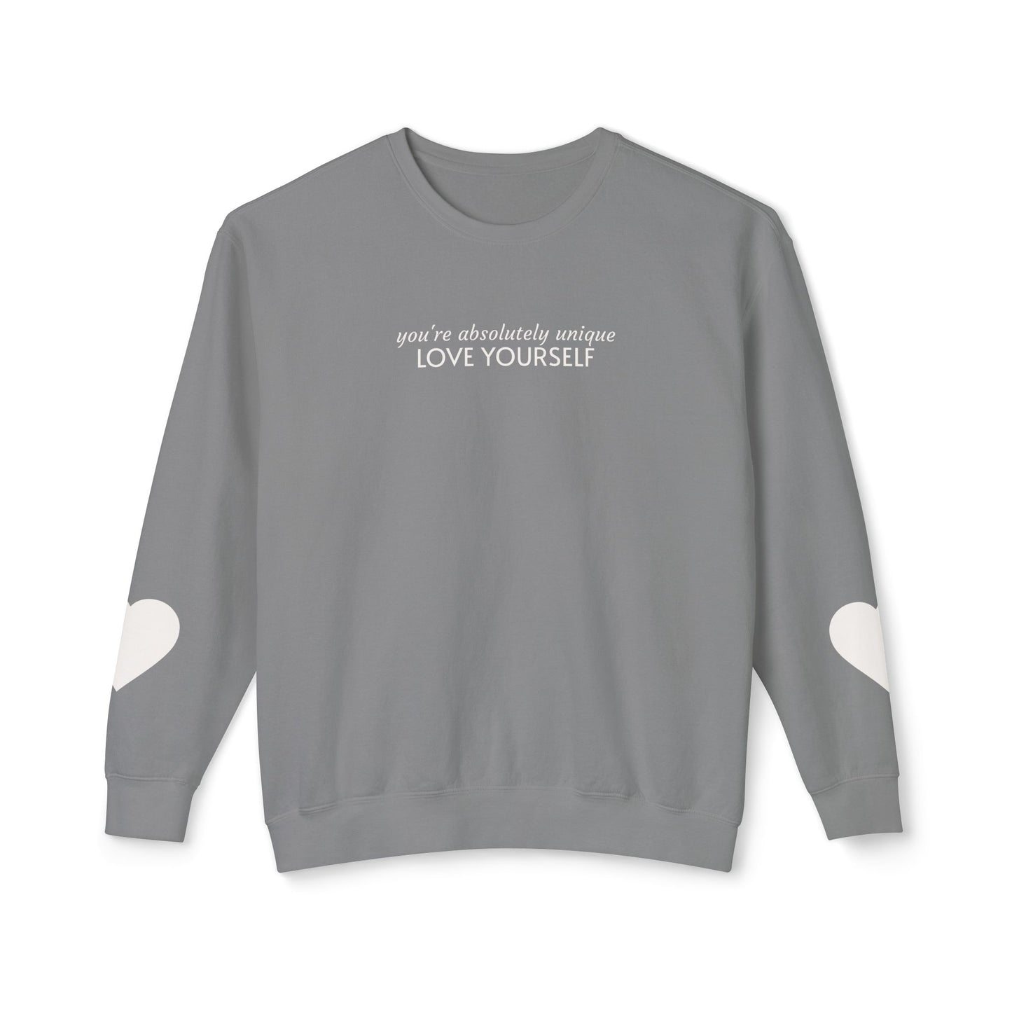 Sudadera con capucha "Ámate a ti mismo" — Edición de afirmación minimalista