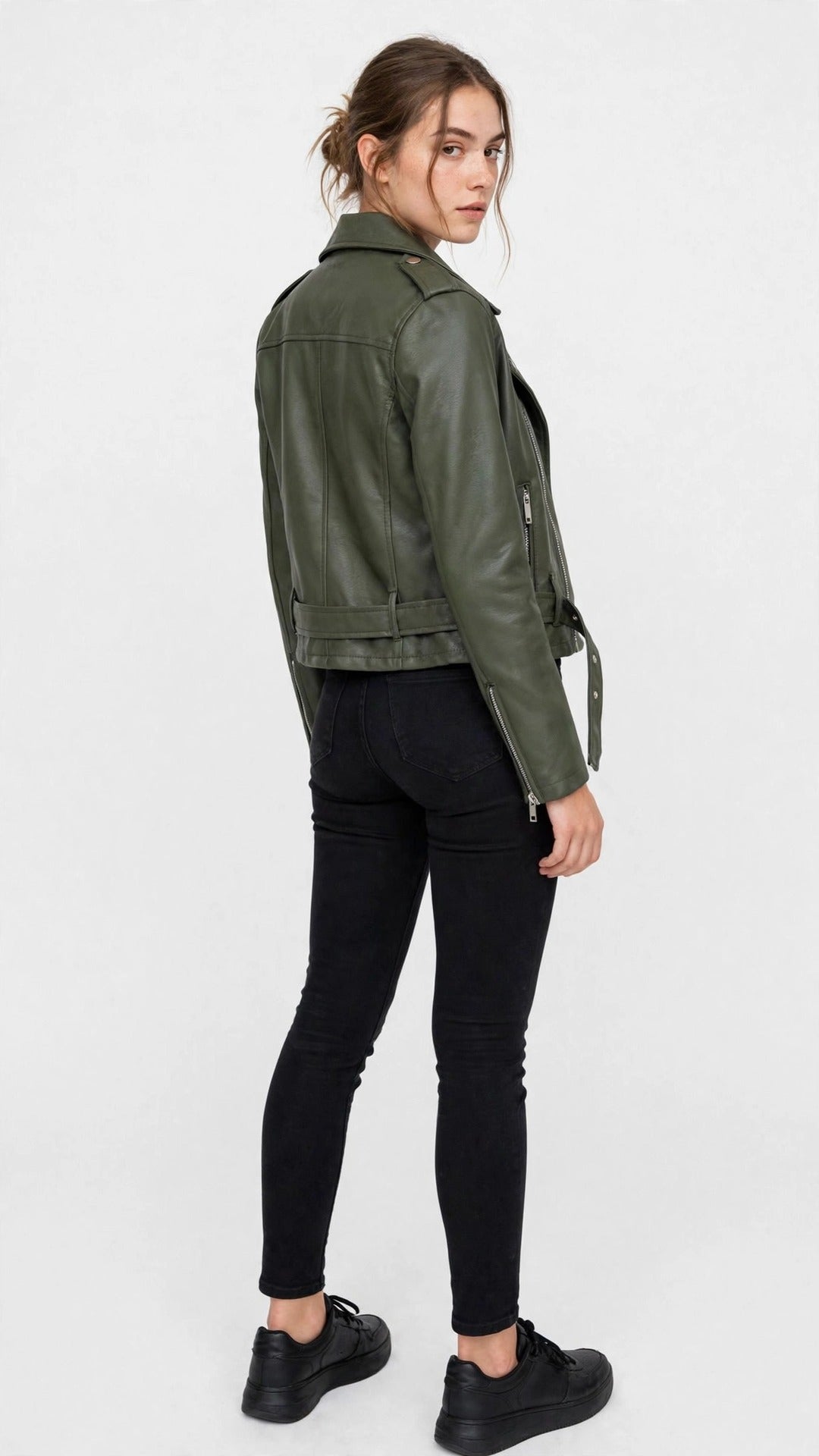 Faux Leather Biker Jacket
