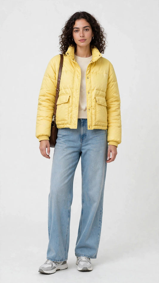 Chaqueta Acolchada Amarilla