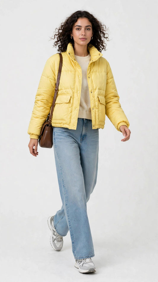 Chaqueta Acolchada Amarilla