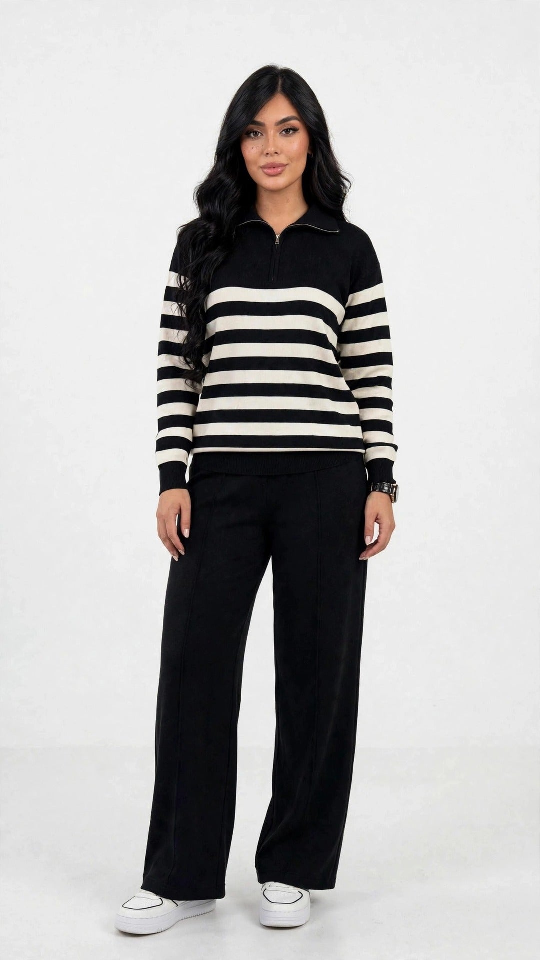 Conjunto loungewear a rayas