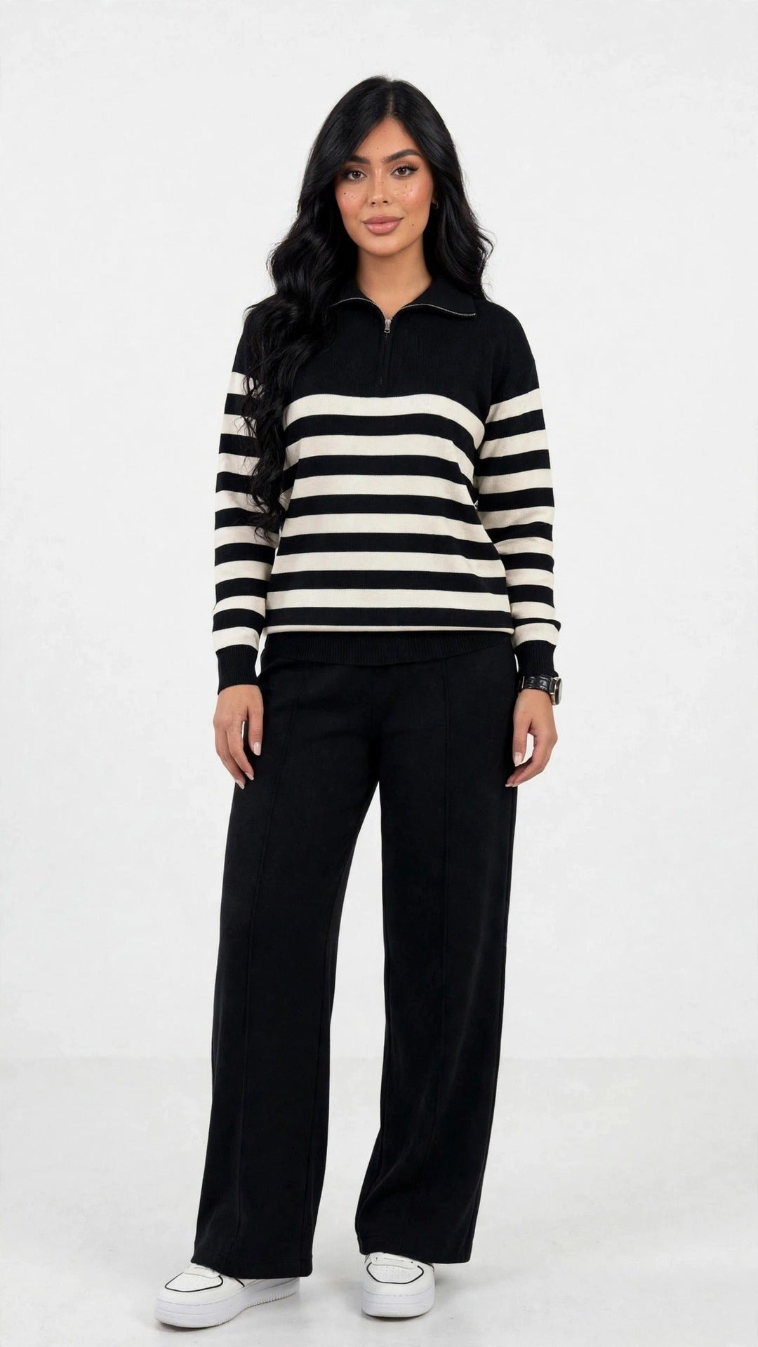 Conjunto loungewear a rayas