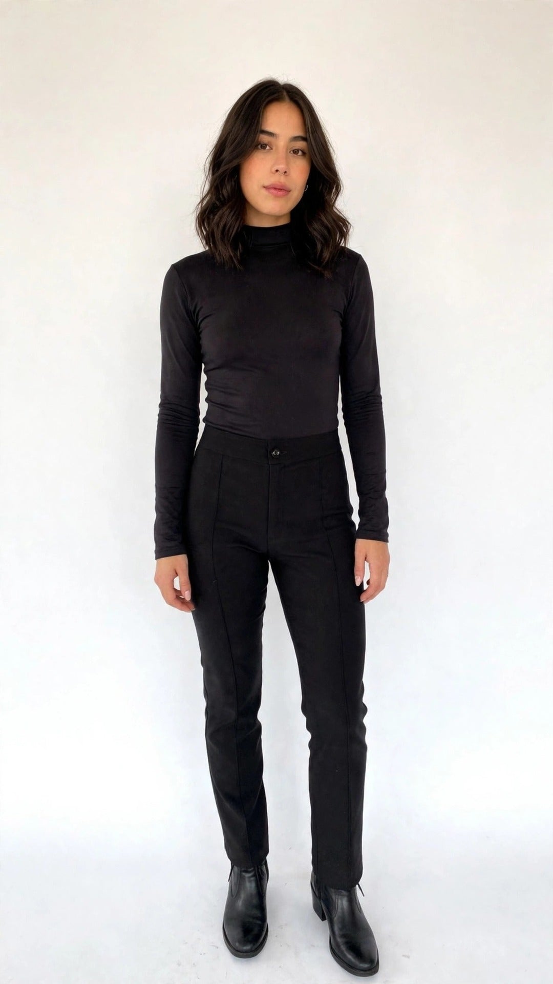 Cotton Mock-Neck Sweater