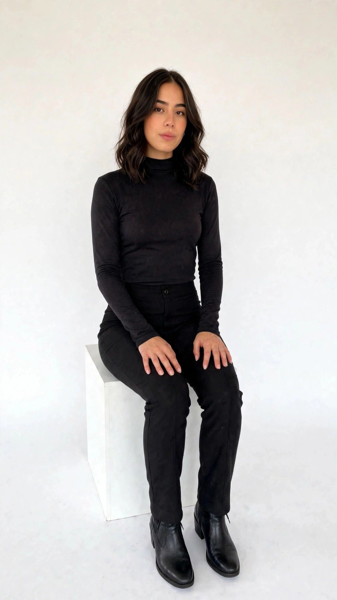 Cotton Mock-Neck Sweater