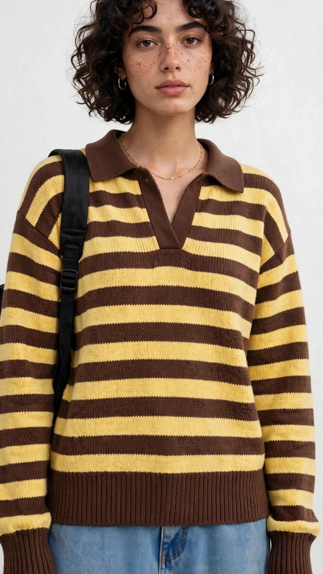 Suéter Polo de Rayas